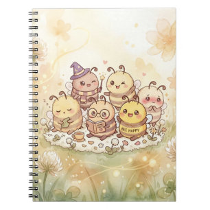 Süßes Bienenfreunde Spiralnotizbuch Notizblock
