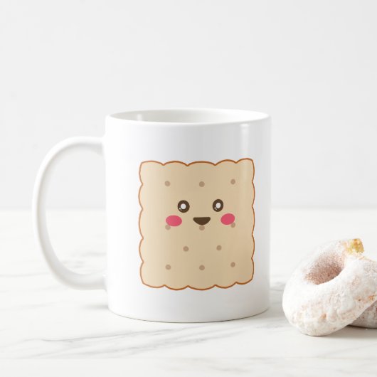 Süßes Biscuit Mach Eine Pause Benutzerdefinierter Kaffeetasse (Mit Donut)