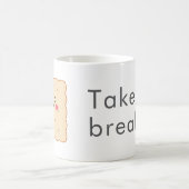 Süßes Biscuit Mach Eine Pause Benutzerdefinierter Kaffeetasse (Mittel)