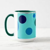 Süßes Blasen-Design mit anpassbarem Namensinitial Tasse (Links)
