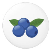 Süßes Blaubeeren Keramikknauf (Vorderseite)