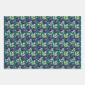 Süßes Blaubeeren Wasserfarben Handlackiert Geschenkpapier Set (Vorderseite 2)