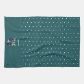 Süßes Blaubeeren Wasserfarben Handlackiert Geschirrtuch (Horizontal)