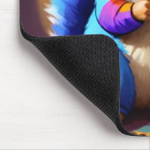Süßes blaues Eichhörnchen mit Brille-56786 Mousepad (Ecke)