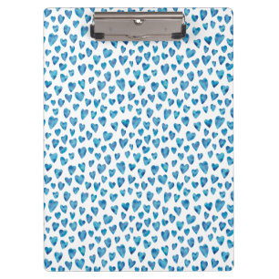 Süßes Blaues Herz Clipboard Klemmbrett