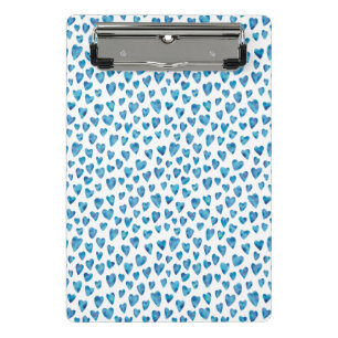 Süßes Blaues Herz Mini Clipboard Klemmbrett