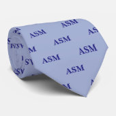 Süßes blaues monogramm krawatte (Gerollt)