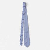 Süßes blaues monogramm krawatte (Rückseite)