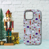Süßes blaues Nussknacker-Weihnachtsmuster iPhone Hülle