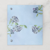Süßes Blueberry Platzkarte (Außenseite Aufgefaltet)