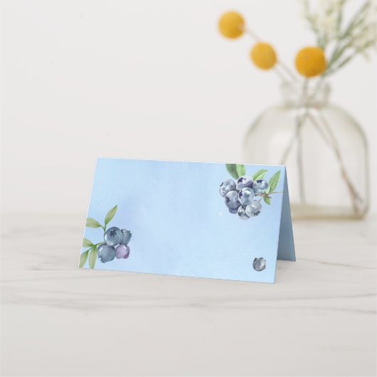 Süßes Blueberry Platzkarte (Rückseite)