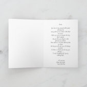 Süßes Blumen-Mädchen Dankeskarte (Innenseite)