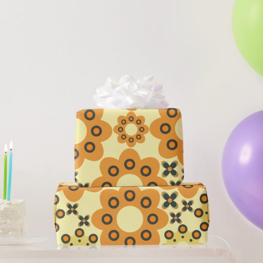 süßes Blumenblattmuster 3 Geschenkpapier (Partygeschenke)