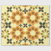 süßes Blumenblattmuster 6 Geschenkpapier (Flach)