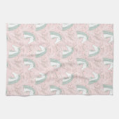 Süßes BlumenEinhorn-Muster Geschirrtuch (Horizontal)