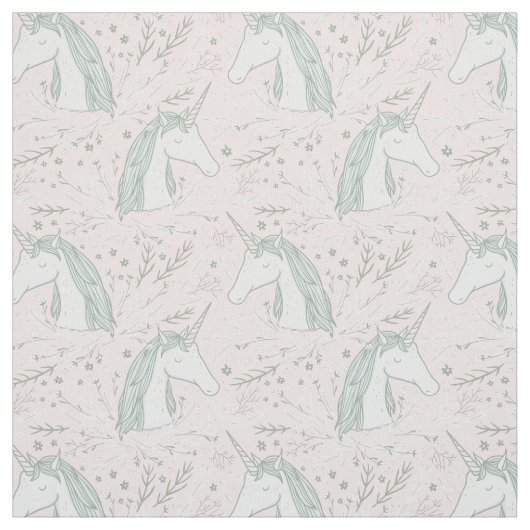 Süßes BlumenEinhorn-Muster Stoff (Muster)