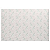 Süßes BlumenEinhorn-Muster Stoff (Fat Quarter (45,7 x 55,9 cm))