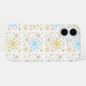 Süßes Blumenmuster-Design iPhone 16 Hülle (Rückseite (Horizontal))