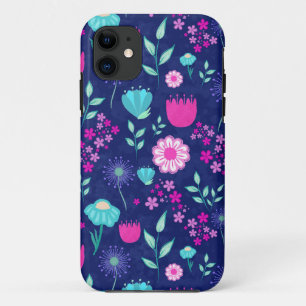 Süßes Blumenmuster Hintergrund Case-Mate iPhone Hülle