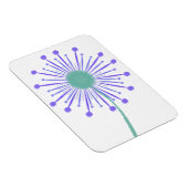 Süßes Blumenmuster Hintergrund Magnet (Rechte Seite)
