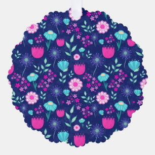 Süßes Blumenmuster Hintergrund Ornament Karte