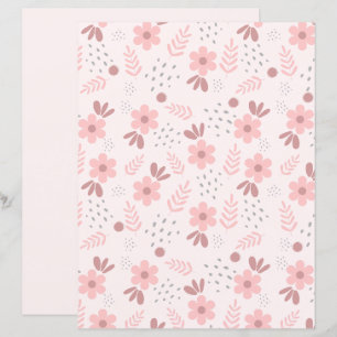 Süßes Blumenmuster-Schreibpapier