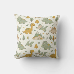 Süßes Boho-Dinosaurier-Muster-Kissen Kissen