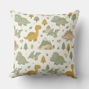 Süßes Boho-Dinosaurier-Muster Outdoor-Kissen Kissen