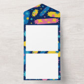 Süßes Bonbons. All In One Einladung (Innen Boden)