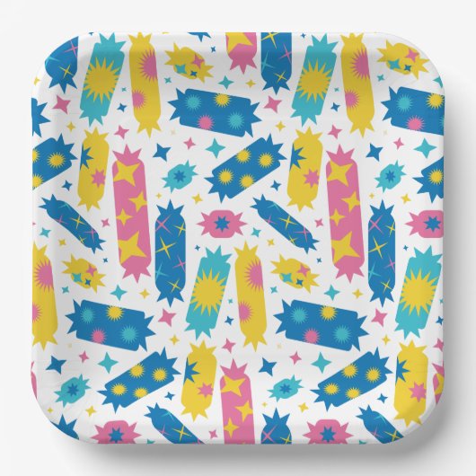 Süßes Bonbons. Pappteller (Vorderseite)