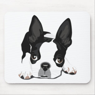 Süßes Boston-Terrier-Geschenk Welpen-Hund Liebhabe Mousepad
