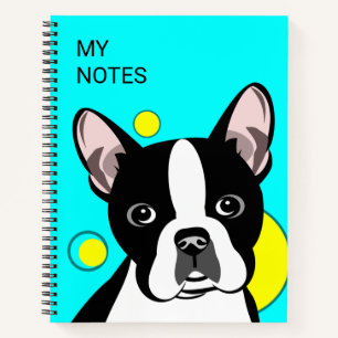 Süßes Boston Terrier Kinder Notizbuch