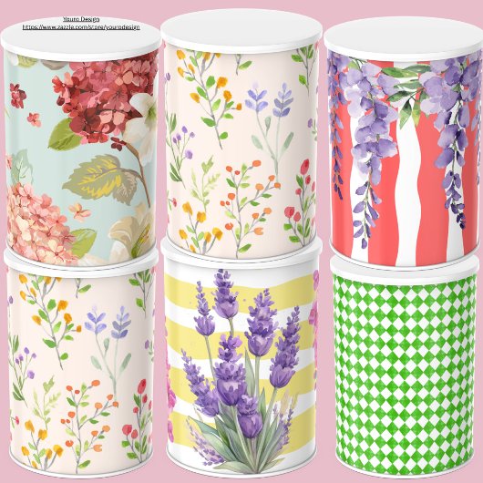 Süßes botanisches Muster in rosa Trendy Grift-Verp Seidenpapier