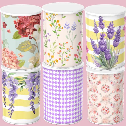 Süßes botanisches Muster in rosa Trendy Grift-Verp Seidenpapier