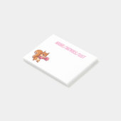 Süßes Boxendes Eichhörnchen Lustig Post-it Klebezettel (angewinkelt)
