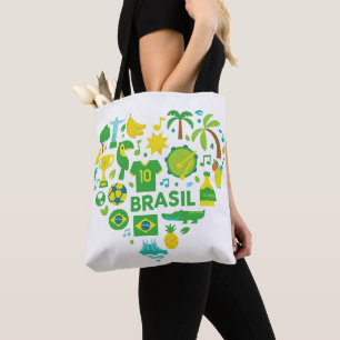 Süßes Brasilien-Herz – Brasilien-Souvenir, Geschen Tasche