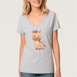 Süßes braunes Pferd  T-Shirt