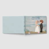 Süßes Brautpaar am Strand Gästebuch (Voll)