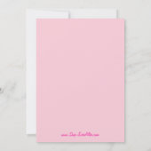 Süßes Brautparty Einladung (Rückseite)