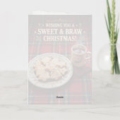 Süßes Braw Shortbread Weihnachtskarte Karte (Rückseite)