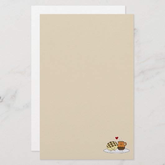 Süßes Brot Heiße Schokolade Pan dulce mexikanische Briefpapier (Vorne/Hinten)