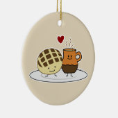 Süßes Brot Heiße Schokolade Pan dulce mexikanische Keramik Ornament (Rechts)