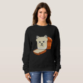 Süßes Brot Katzen Halloween Sweatshirt (Vorne ganz)