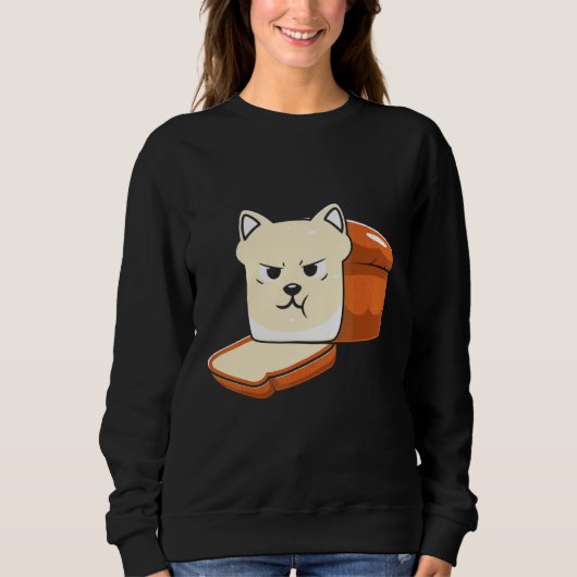 Süßes Brot Katzen Halloween Sweatshirt (Vorderseite)