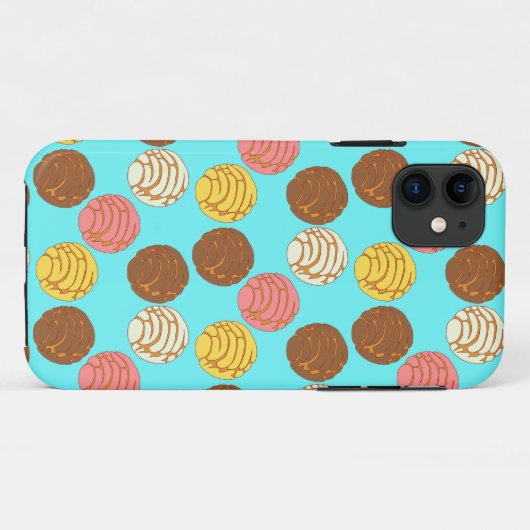 Süßes Brot mexikanischer Pan Dulce Conchas Case-Mate iPhone Hülle (Rückseite (Horizontal))