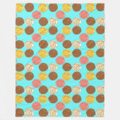 Süßes Brot mexikanischer Pan Dulce Conchas Fleecedecke (Vorderseite)