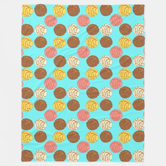 Süßes Brot mexikanischer Pan Dulce Conchas Fleecedecke (Vorderseite)