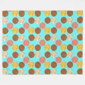 Süßes Brot mexikanischer Pan Dulce Conchas Fleecedecke (Vorderseite (Horizontal))