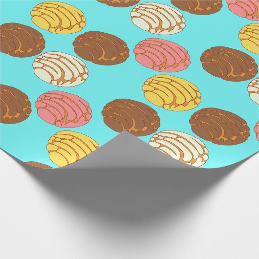 Süßes Brot mexikanischer Pan Dulce Conchas Geschenkpapier (Ecke)