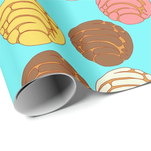 Süßes Brot mexikanischer Pan Dulce Conchas Geschenkpapier (Rolleneckpunkt)